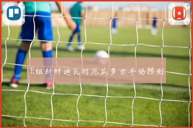 E组科特迪瓦对厄瓜多尔半场预测